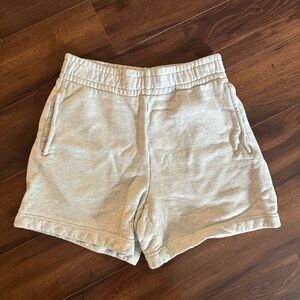 Gray Aritzia Terry Cloth Boyfriend Shorts
